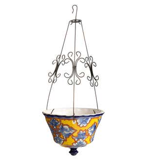 Authentic Mexican Talavera Hanging Planter