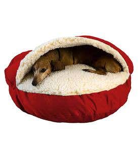 Cozy Cave Pet Bed, Small - Olive