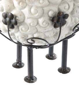 Sheep Planter Pot with Decorative Stand
