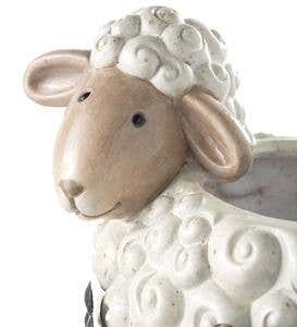 Sheep Planter Pot with Decorative Stand