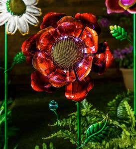 Secret Solar Metal Flower Garden Stake