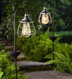 Solar Firefly Garden Pathway Lights, Set of 2