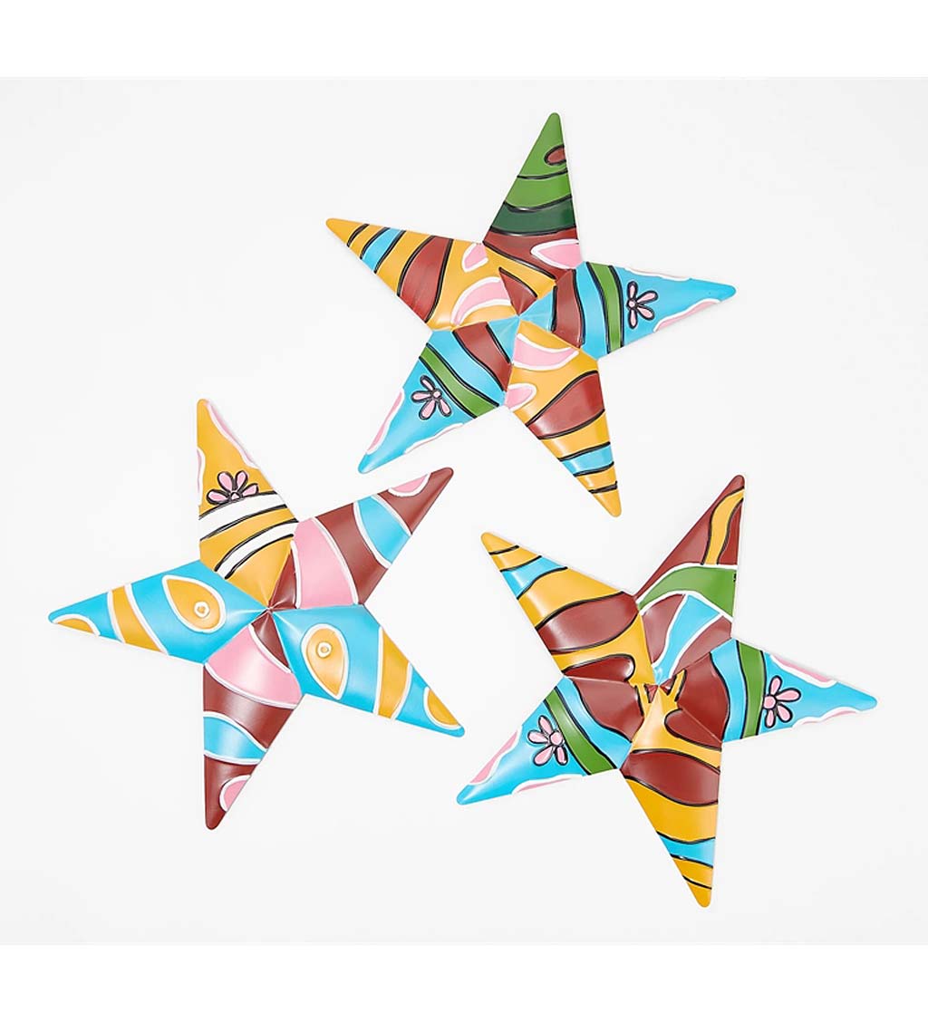 Talavera Stars Wall Art, Set of 3