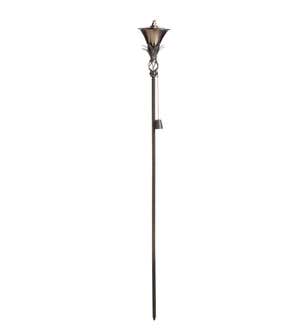 Steel Garden Torches, Set of 2