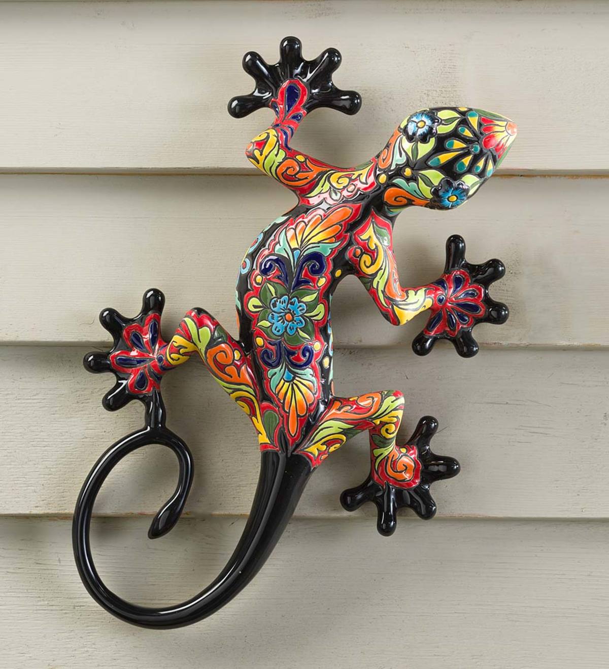 Authentic Mexican Talavera Gecko Wall Art