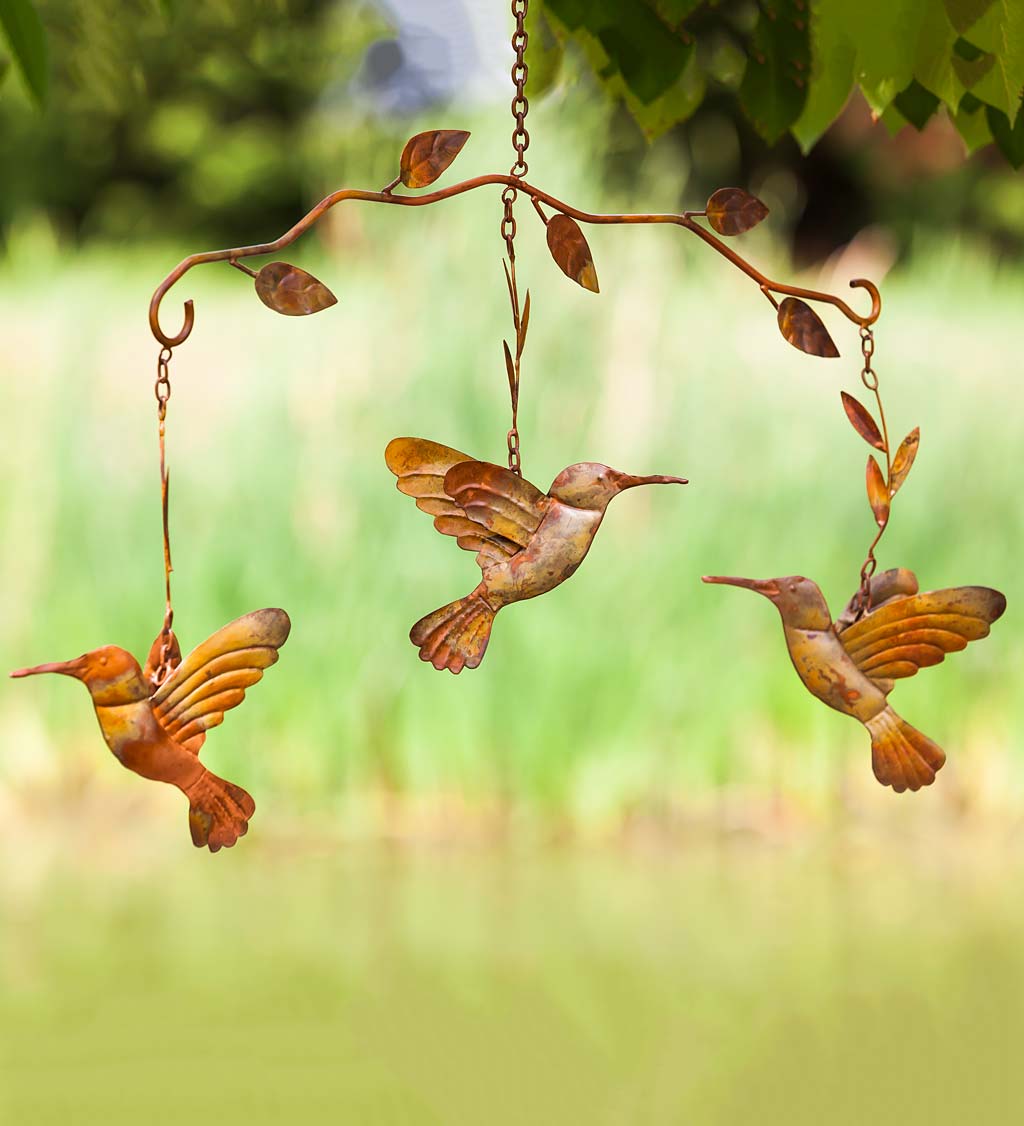 Hanging Hummingbird Metal Mobile