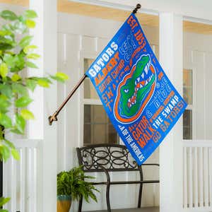Double-Sided Fan Rules College Team Pride Sueded House Flag