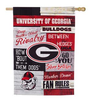 Double-Sided Fan Rules College Team Pride Linen House Flag