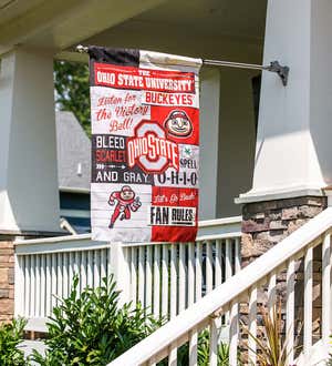 Double-Sided Fan Rules College Team Pride Linen House Flag