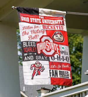 Double-Sided Fan Rules College Team Pride Linen House Flag