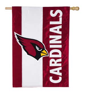 Double-Sided Embellished NFL Team Pride Applique House Flag