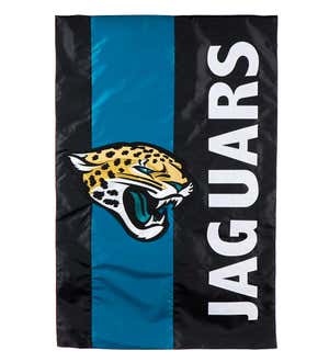 Double-Sided Embellished NFL Team Pride Applique House Flag