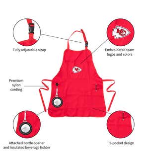 Deluxe Cotton Canvas NFL Team Pride Grilling/Cooking Apron