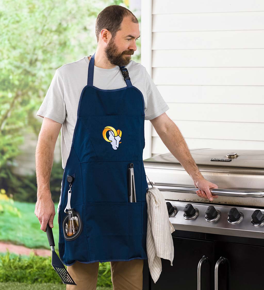 Deluxe Cotton Canvas NFL Team Pride Grilling/Cooking Apron