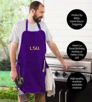 Deluxe Cotton Canvas College Team Pride Grilling/Cooking Apron