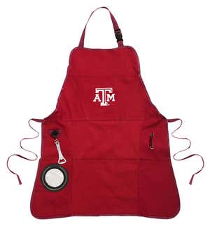 Deluxe Cotton Canvas College Team Pride Grilling/Cooking Apron - Texas A&M