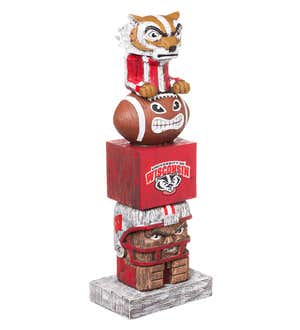 Indoor/Outdoor College Team Pride Totem Garden Statue