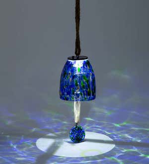 Solar Art Glass Bell Chime