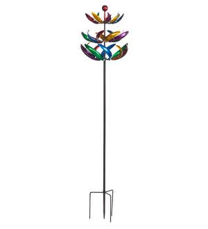 Three-Tier Multicolor Horizontal Wind Spinner