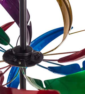 Three-Tier Multicolor Horizontal Wind Spinner