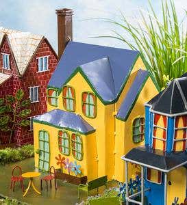 Miniature Fairy Garden Victorian Metal House