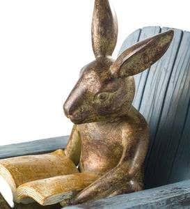 Reading Rabbit Garden Statue