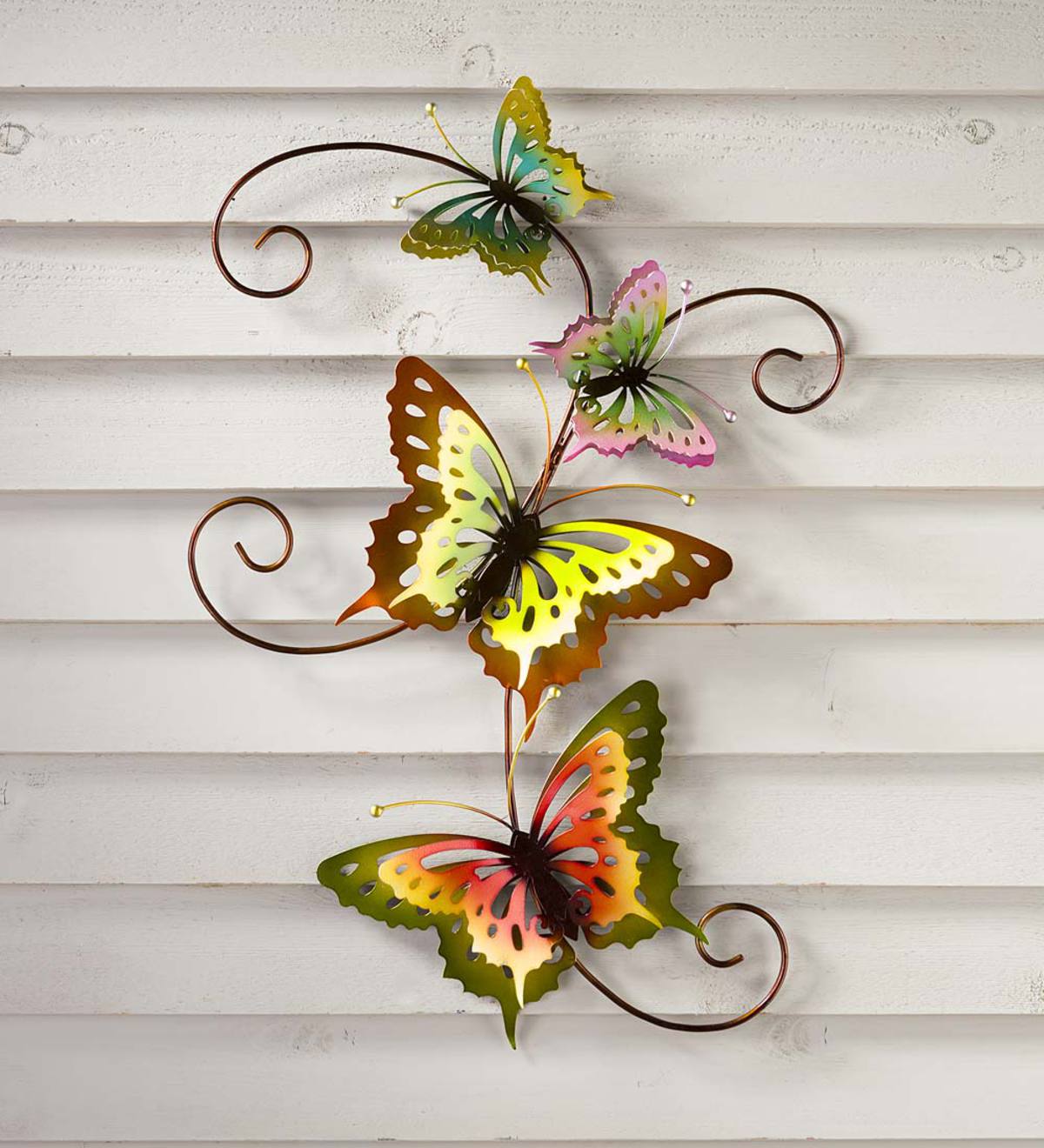 Butterfly Scroll 3D Metal Wall Art