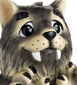 Indoor/Outdoor Lighted Werewolf Shorty Halloween Statue