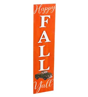 Double-Sided Fall/Holiday Greeting Wooden Standing Porch Leaner