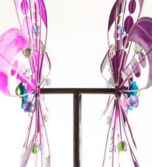 Jewel Bubbles Metal Wind Spinner