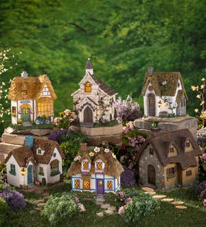 Solar Floral Fairy Cottage