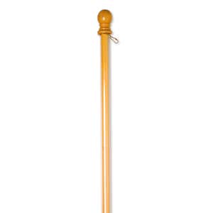 Wood House Flag Pole with Anti-Wrap Tube