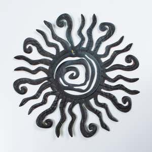 Talavera-Inspired Metal Sun Wall Art