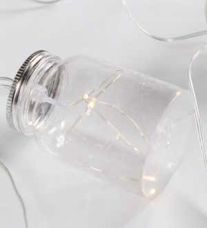 Battery Operated Firefly Jars String Lights