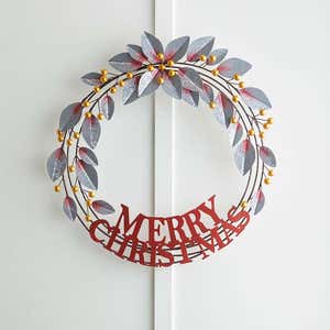 Merry Christmas Metal Wreath