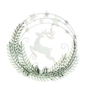 Deer and Stars Metal Wreath