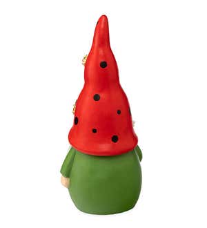 Indoor/Outdoor Ladybug Gnome Statue