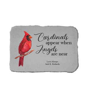 Personalized Cardinal Memorial Garden Stone