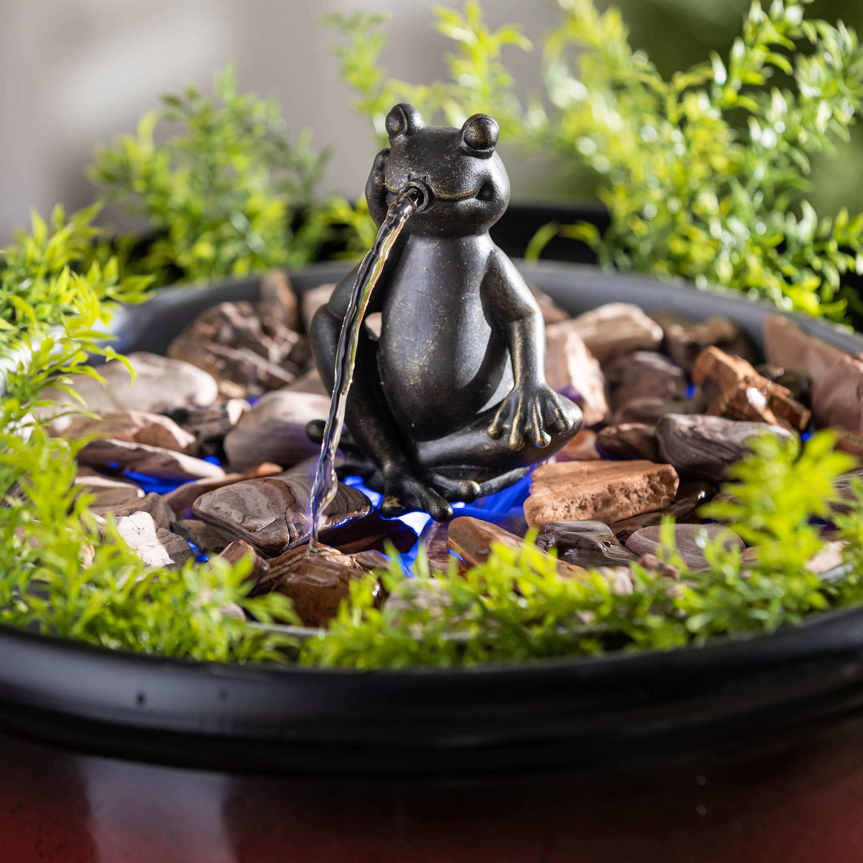 Hydria Fountain Gurgling Frog Accessory