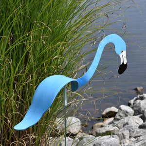 Pink Dancing Flamingo Sculpture