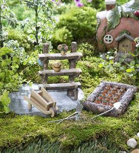 Miniature Fairy Garden Patch, 6-Piece Set