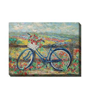 Country Bike Indoor/Outdoor Canvas Wall Art