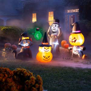 Lighted Stacked Jack-O-Lanterns Halloween Inflatable