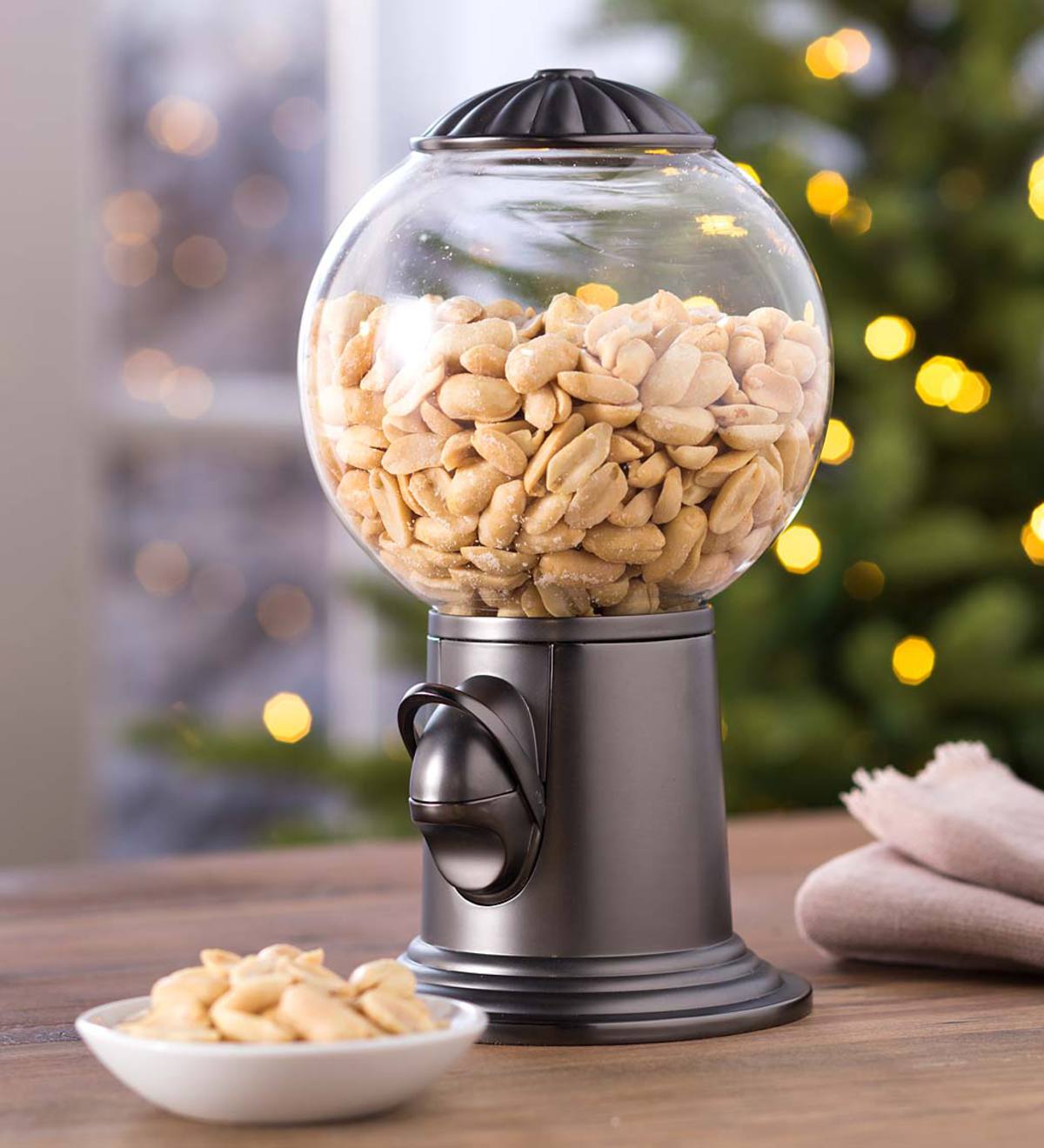 Glass and Metal Snack Dispenser