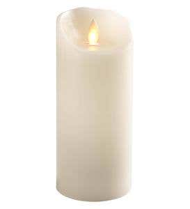 LED Pillar Candle with Auto-Timer, 9"H