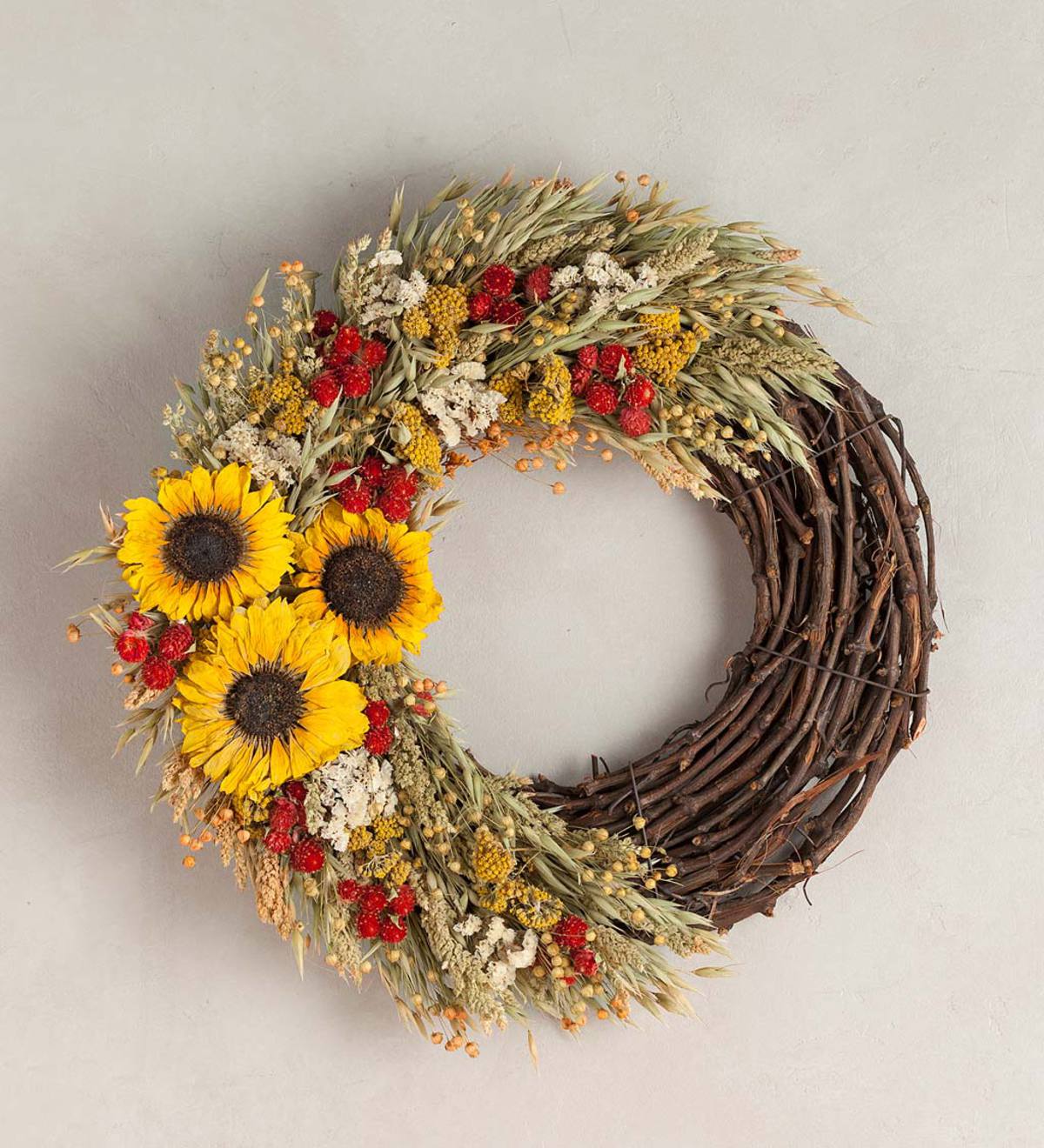 Handmade Sunflower Bouquet Wreath