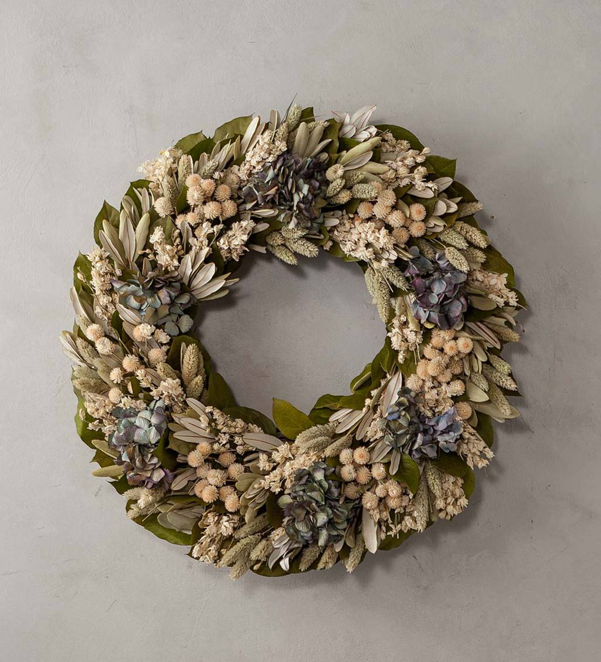 Handmade Madison Floral Wreath, 18" dia.