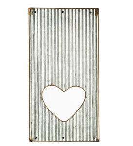 "Follow Your Heart" Corrugated Metal Wall Hanging