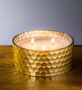 Honeycomb Glass Candle Holder