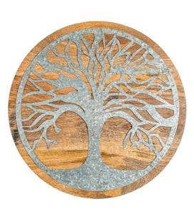 Tree of Life Wood and Metal Wall Art